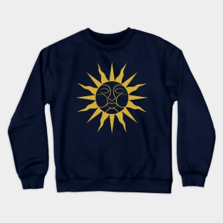 Folk Horror Wickerman Sun Sigil Crewneck Sweatshirt